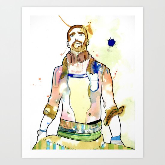 Portraits, Mario Art Print