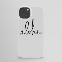 Aloha Hawaii Typography iPhone Case