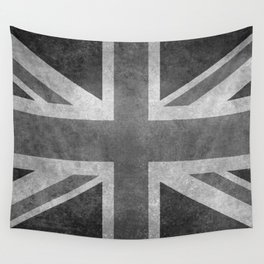 British Union Jack flag grungy style Wall Tapestry
