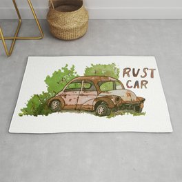 Rust Car Rug
