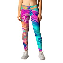 Abstract Colorful Pattern Leggings | Creative, Crystals, Crazy, Coolgift, Graphicdesign, Graphics, Colorfuldesign, Glow, Pattern, Wild 