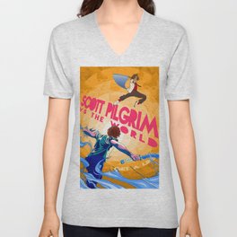 Scott Pilgrim VS The World Alternate Movie Poster V Neck T Shirt
