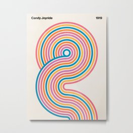 Candy Joyride Metal Print | Geometric, California, Boho, Bauhaus, Art, Mid Century, Spring, Colorful, Summer, Symmetry 