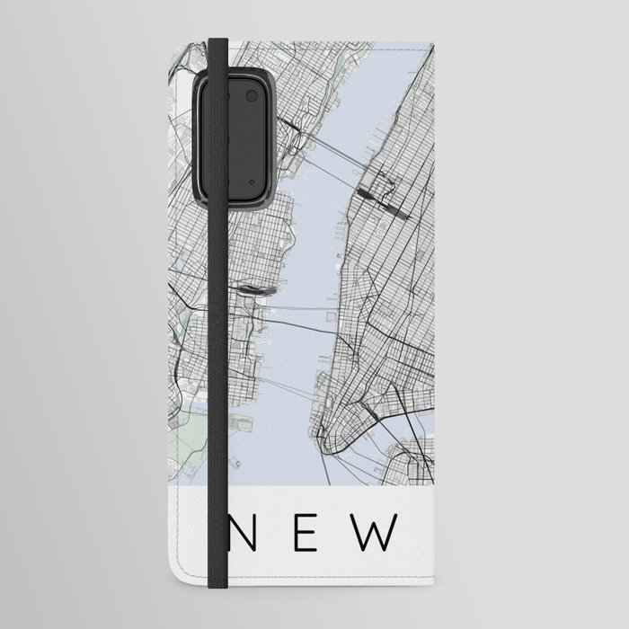 New York Street Map in Color Android Wallet Case