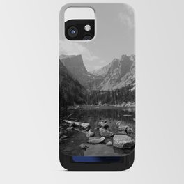 Colorado Rocky Mountain National Park - Black and White iPhone Card Case