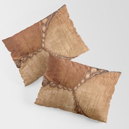 Southwestern Sunset 3 grungy copper, brown, turquoise Pillow Sham