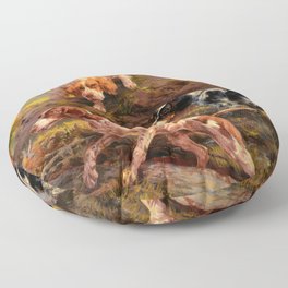 On the Scent by Edmund Henry Osthaus Floor Pillow