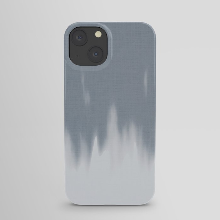 Muted Blues Textured Smear iPhone Case