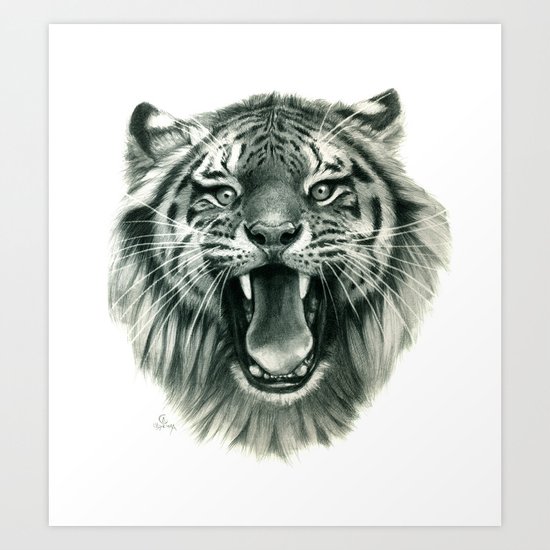 Wicked Tiger G093 Art Print