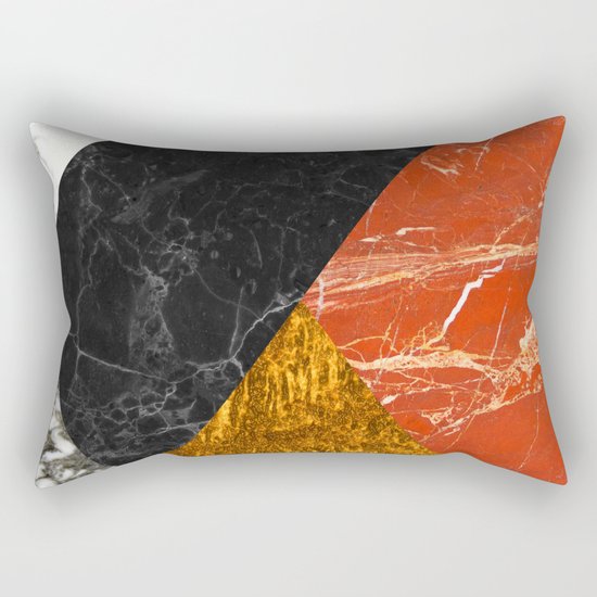 Marble Abstract Rectangular Pillow