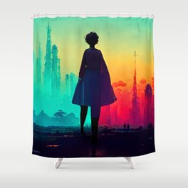Colorful Outside Shower Curtain