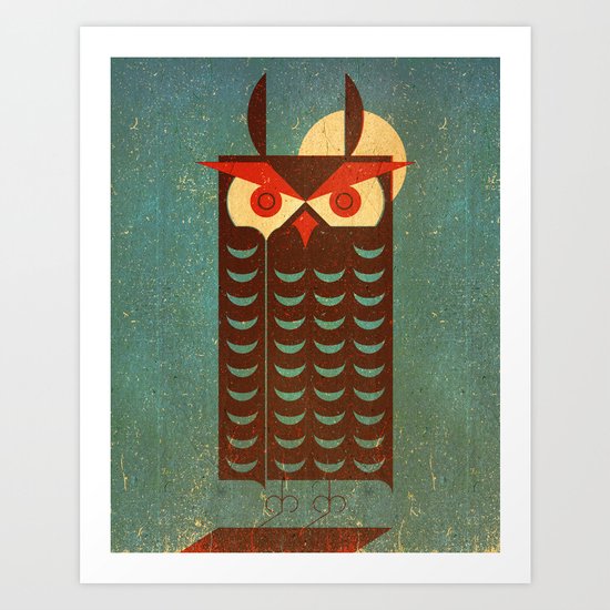 Owlie Art Print
