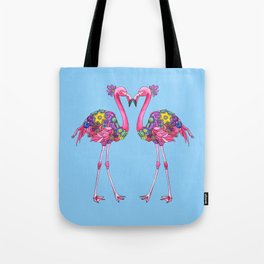 Fancy Felicity Flamingo (Blue) Tote Bag