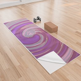 Pink and Purple Swirls Yoga Towel