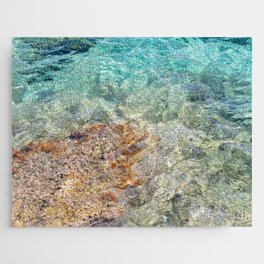 Beautiful Abstract Water And Colorful Volcanic Rock  Jigsaw Puzzle