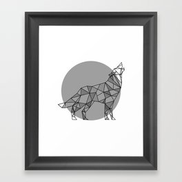 Wolf - Geometric Animals Framed Art Print