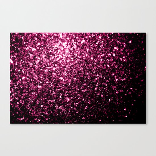 Beautiful Pink glitter sparkles Canvas Print
