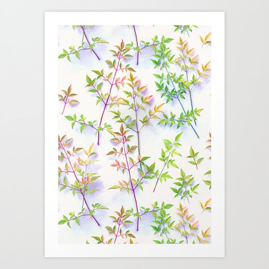 Leaves in the Light Art Print