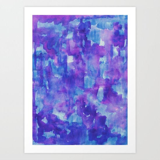 Blue & Purple Art Print