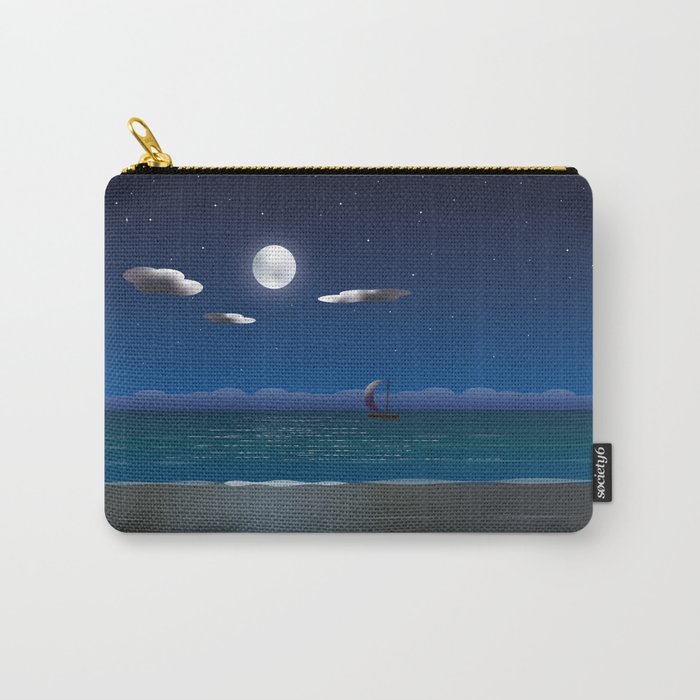 A Sailboat In The Moonlight Carry-All Pouch
