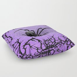 Briar Web- Purple Floor Pillow