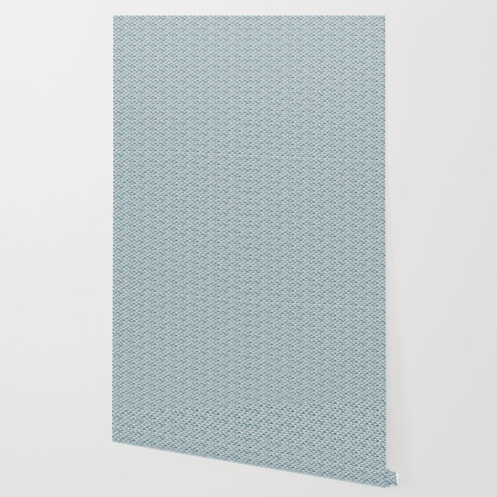 Fish Scales Geometric Pattern In Blue Green Wallpaper By