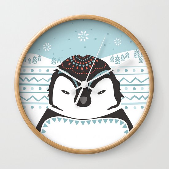 Messer Pinguino Wall Clock