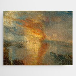 The Burning of the Houses of Lords and Commons, 16 October 1834 by Joseph Mallord William Turner Jigsaw Puzzle