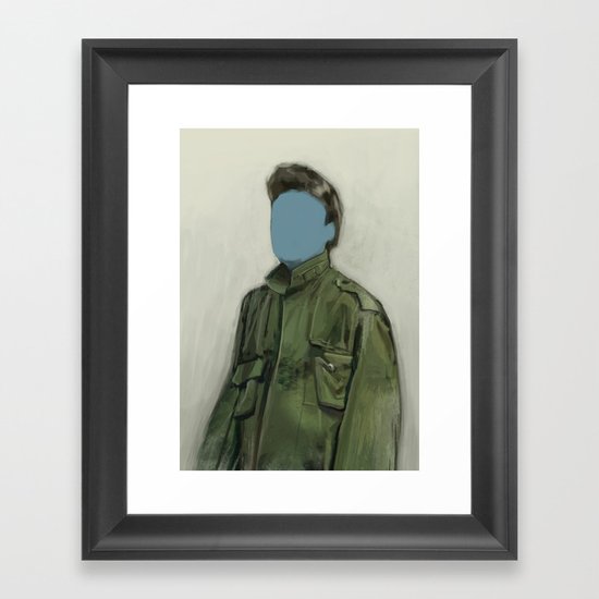 major blue Framed Art Print