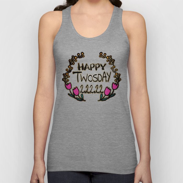 Cute Happy Twosday February 22 2022 Tank Top