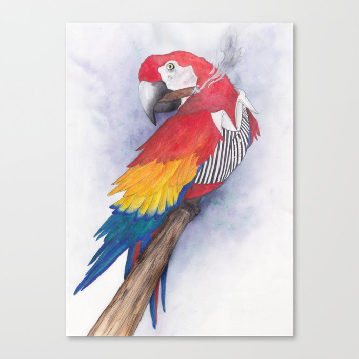 What If...?? Parrots were Gangsters! Canvas Print