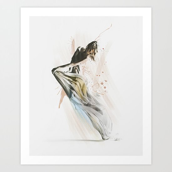 Drift Contemporary Dance Art Print
