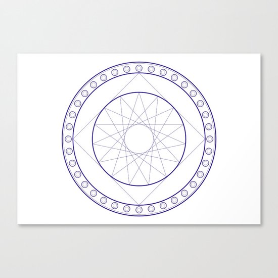Anime Magic Circle 16 Canvas Print