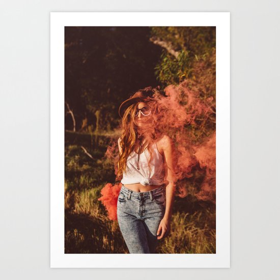 Smoke Walker Art Print