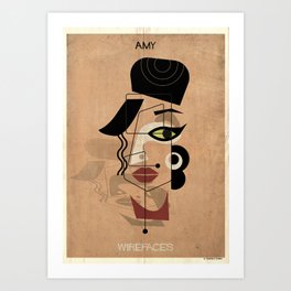 016_Amy_wirefaces-01 Art Print