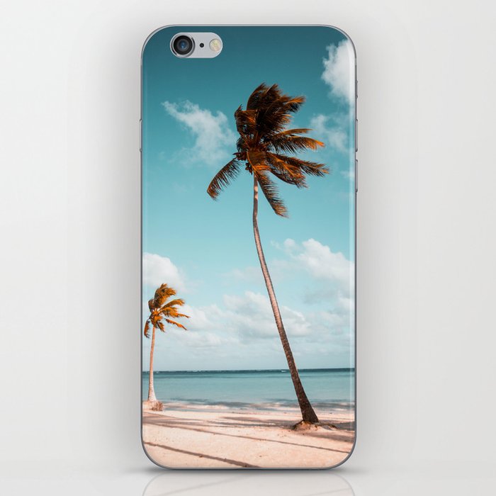 Palm Trees Beach Ocean Horizon iPhone Skin