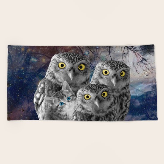 Who Dat Cat Beach Towel