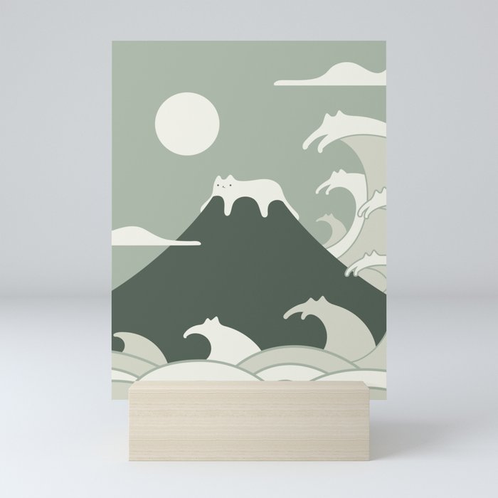 Cat Landscape 108 Mini Art Print