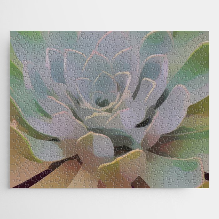 Abstract Succulent Macro Jigsaw Puzzle