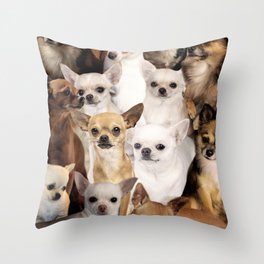 Chihuahuas Throw Pillow