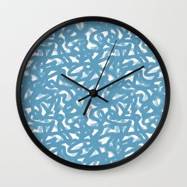 Blue waves Wall Clock