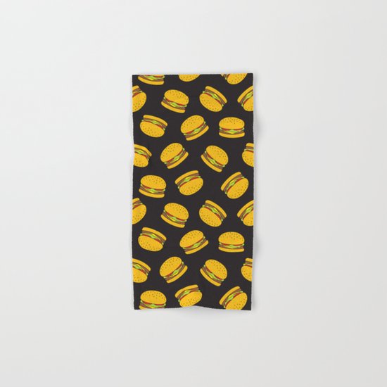 Burger Pattern Everett co Hand & Bath Towel