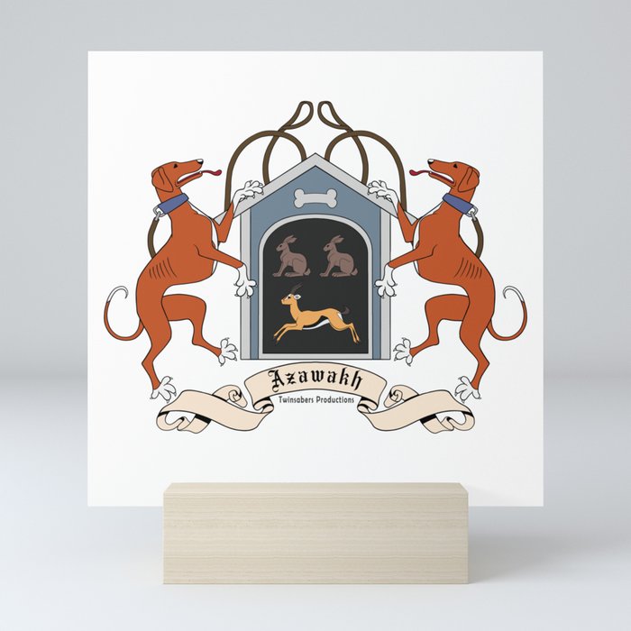 Azawakh Coat of Arms Mini Art Print