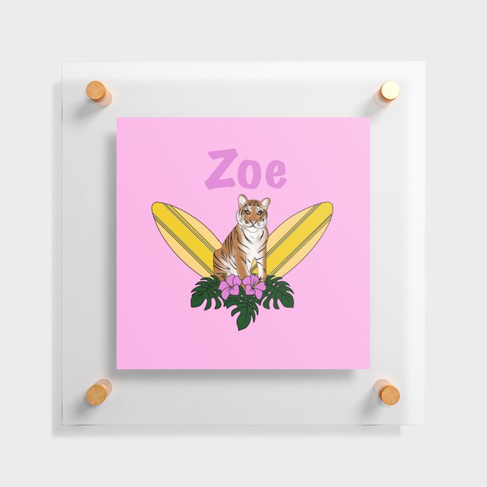 Zoe personalised gift Floating Acrylic Print