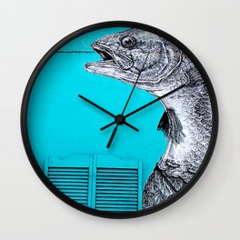 Fish Food Wall Clock