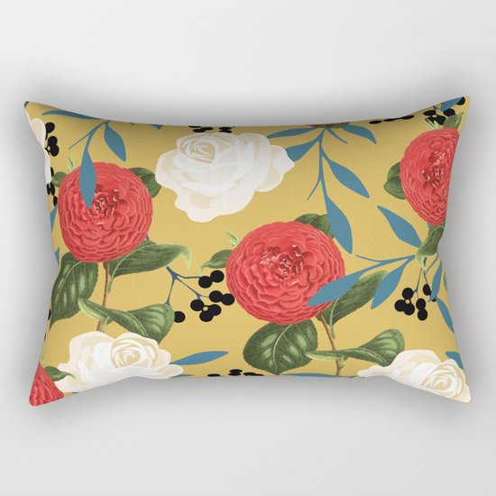 Floral Obsession #society6 #pattern #buyart Rectangular Pillow