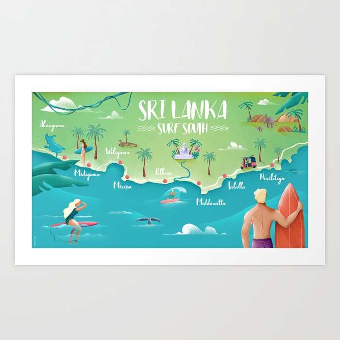 south sri lanka map