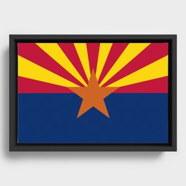 Flag of Arizona Framed Canvas