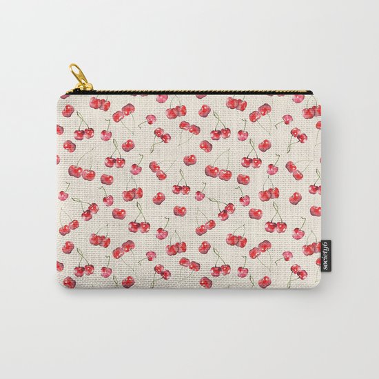Cherry Pattern Carry-All Pouch