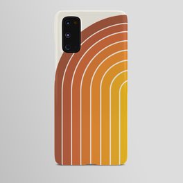 Gradient Arch IX Retro Orange Mid Century Modern Rainbow Android Case